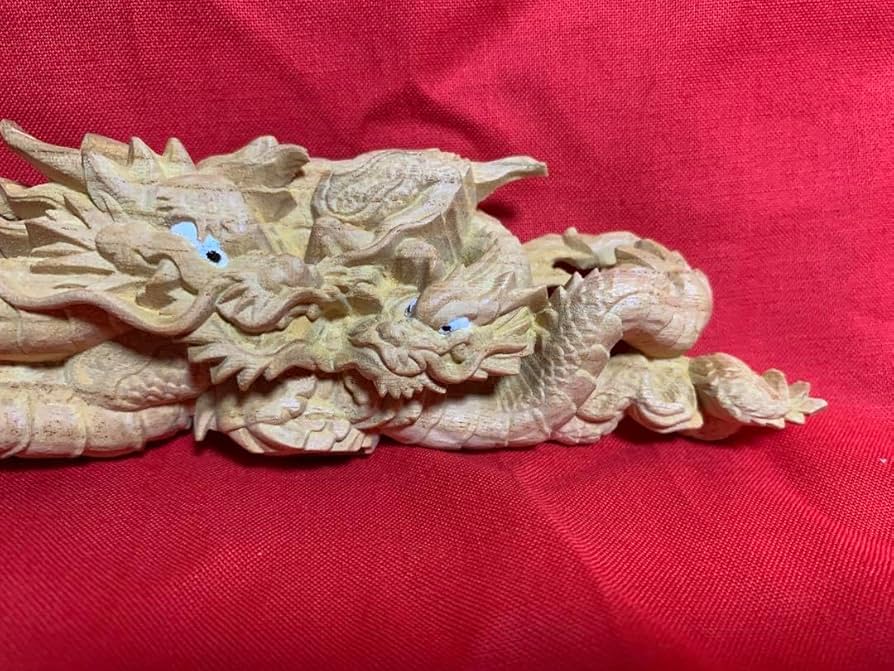 獅子　龍　彫刻　木彫り　欄間　玉眼　だんじり　山車　現状品 Amazon.co.jp: だんじり、地車、山車、欅、木彫り、双龍、龍